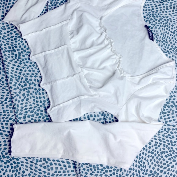 Frill trim bustier tee - Picture 3 of 12